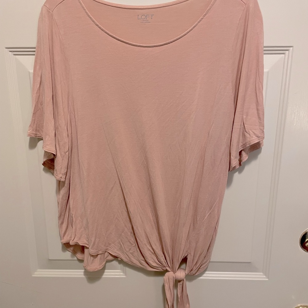 Loft outlet super soft side tie tee